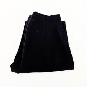 Escada Black Pleated Front Dress Pant Wide Leg Size 42